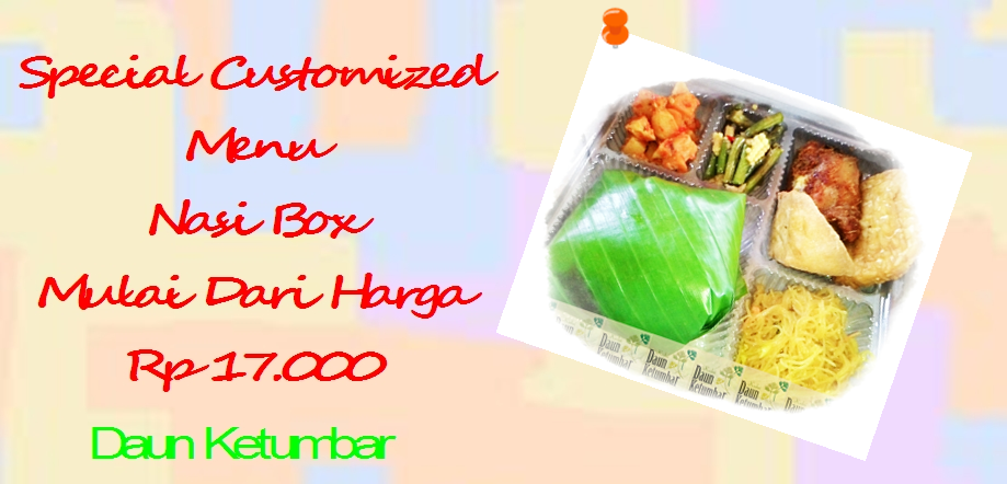   Mengapa Harus Nasi Kotak Daun Ketumbar?