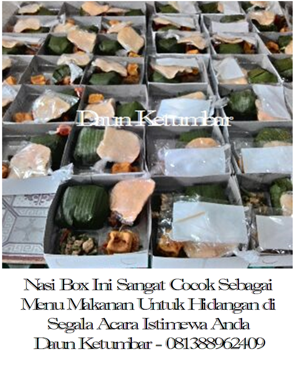 Nasi kotak di Kemayoran