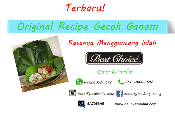 Menu Nasi Gecok Ganom Jakarta