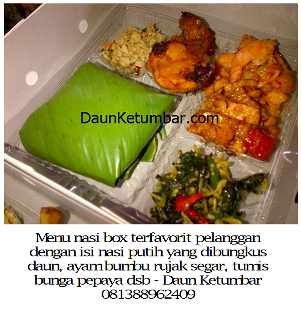 Katering menu nasi kotak di Jakarta